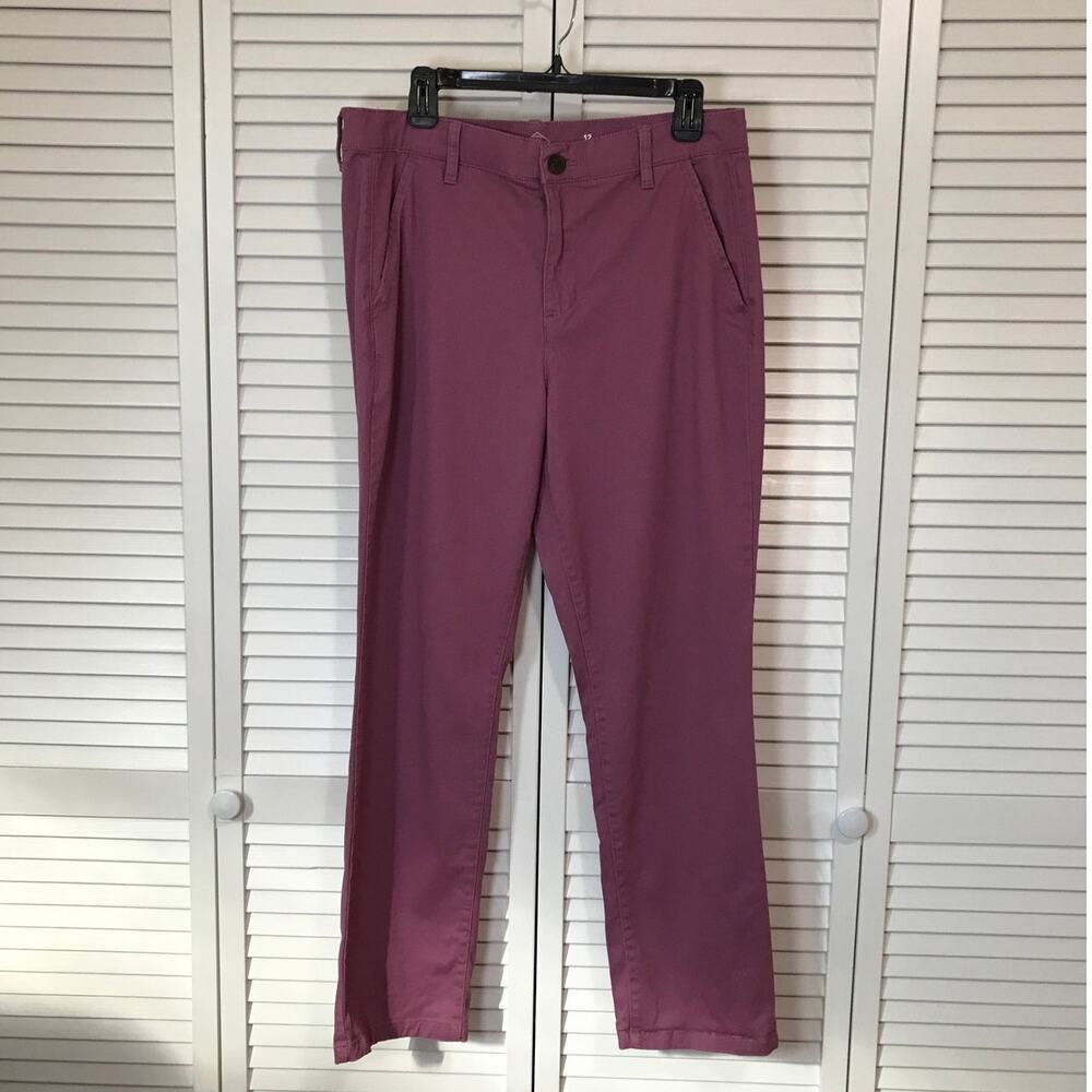 St John’s Bay Purple Girlfriend High-Rise Straight Leg Women Denim Jeans 12